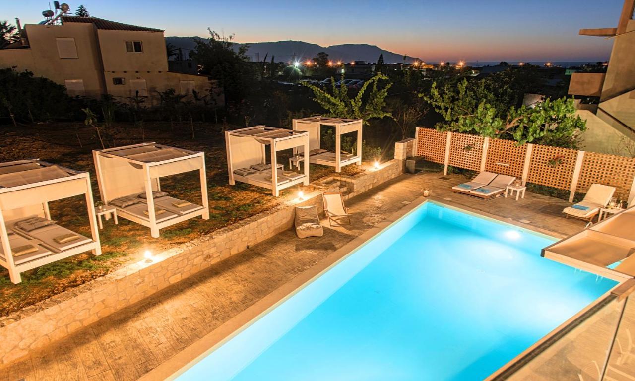 Allas Villa Heated Pool Chania  Bagian luar foto