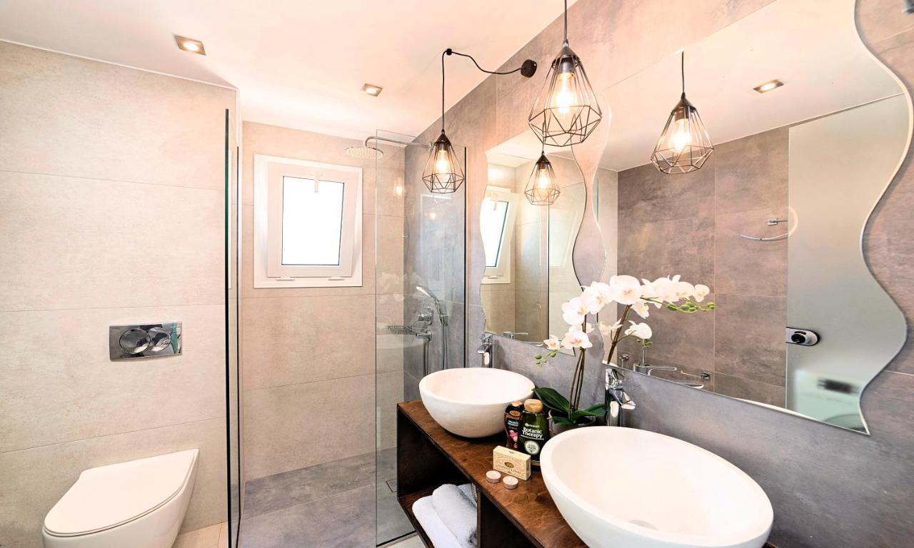 Allas Villa Heated Pool Chania  Bagian luar foto