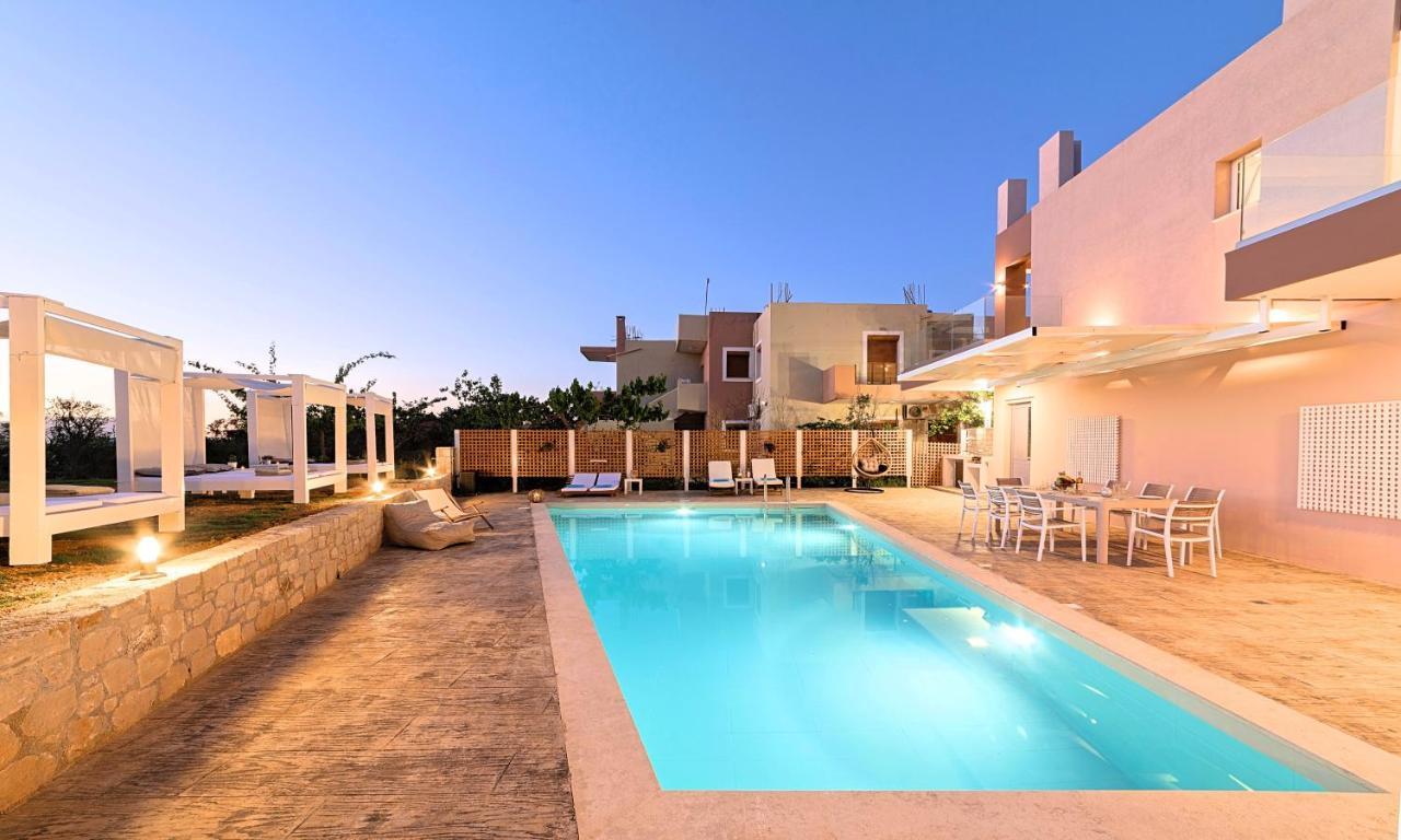 Allas Villa Heated Pool Chania  Bagian luar foto
