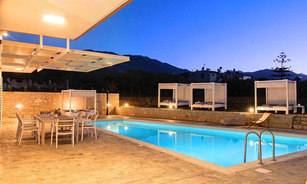 Allas Villa Heated Pool Chania  Bagian luar foto