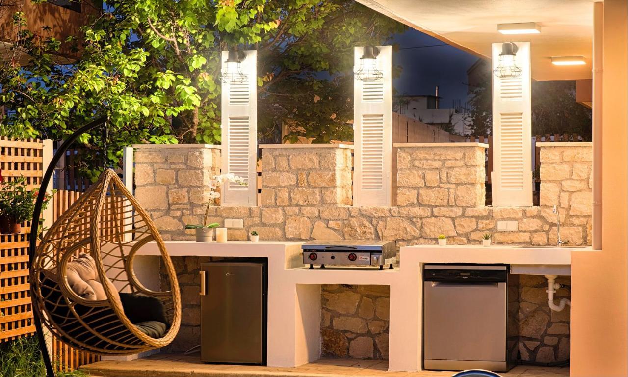 Allas Villa Heated Pool Chania  Bagian luar foto
