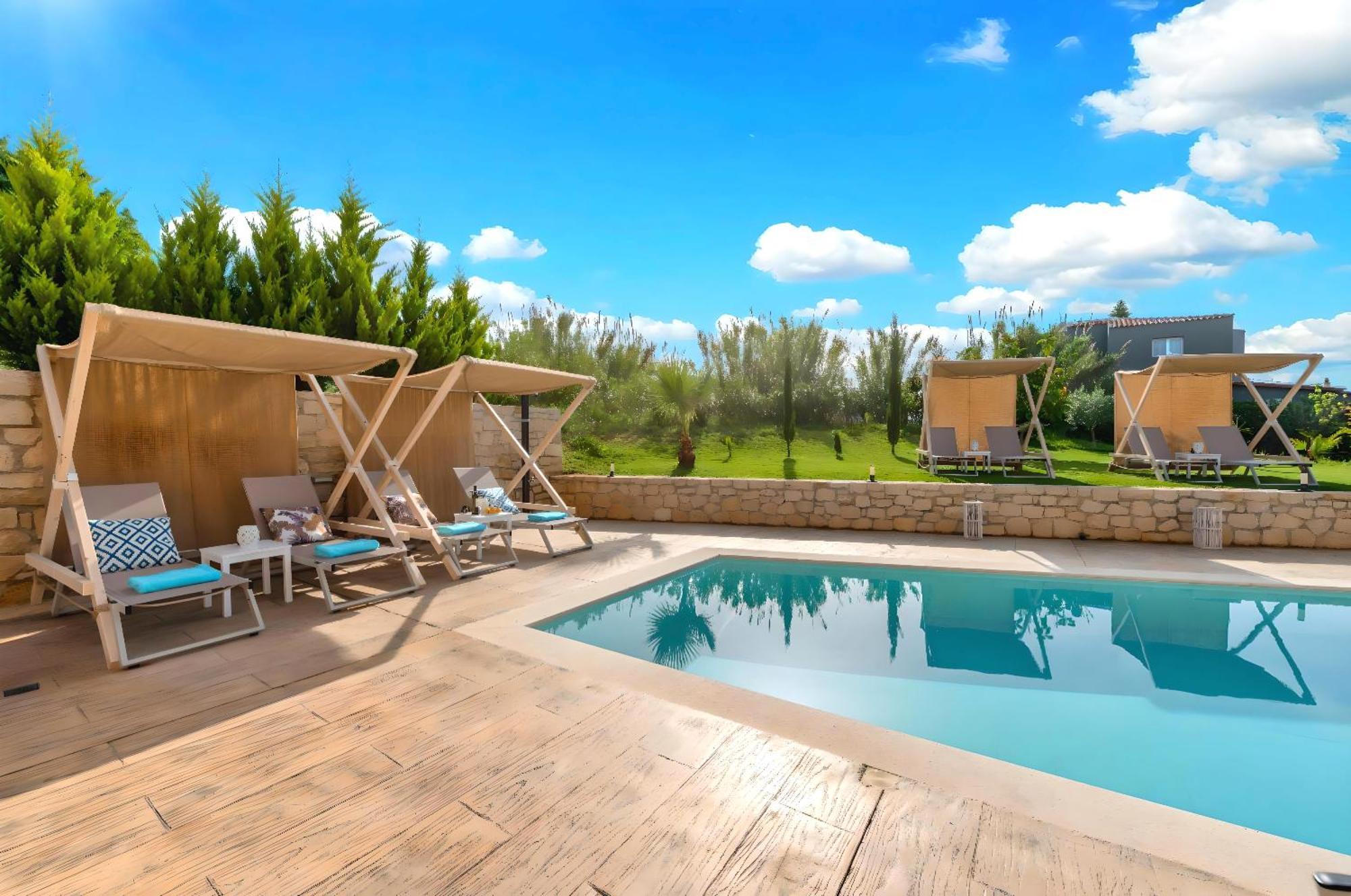 Allas Villa Heated Pool Chania  Bagian luar foto